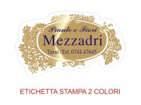 Etichette adesive per fioristi, fiorai e vivaisti (mm 53x32)  (cod.79G)